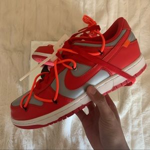Red offwhite dunks
